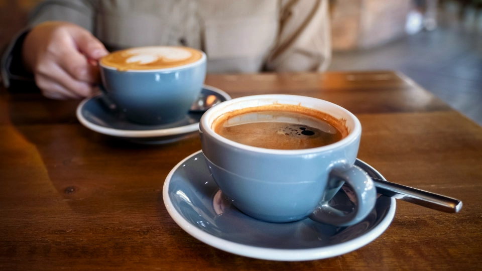 Long Black coffee at Cafe C&M